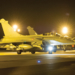 Carregado com bombas GBU-12 e um pod Damocles, um Rafale sai de St. Dizier nas primeiras horas de 13 de Janeiro, a caminho de alvos no Mali.