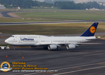 Boeing 747-8I da Lufthansa em Guarulhos