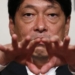 Ex-ministro da Defesa do Japão Itsunori Onodera durante discurso em Tóquio. Foto Toru Hanai