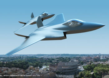 BAE Systems - Imagem ilustrativa criada artisticamente de como poderá ser o design da aeronave