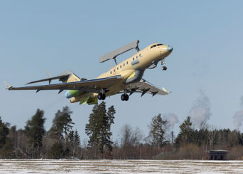CEO da Saab, Micael Johansson, disse à Breaking Defense que a empresa espera gerar interesse da Alemanha na aeronave espiã GlobalEye. (Saab)
