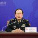 Ministro da Defesa, general Wei Fenghe, na abertura do 5º Fórum de Defesa China-Estados latino-americanos e caribenhos em 2022. FOTO: PLA