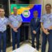 Julio Shidara (de terno) com representantes do GSI (Divulgação/AIAB)