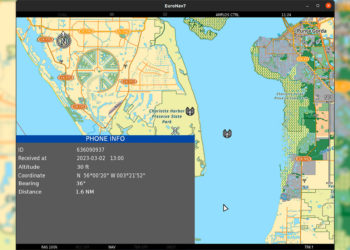 Euronav 7 também pode exibir a localização dos telefones celulares em seu mapa de missão. Foto: Hensoldt AG