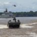 Fuzileiros Navais realizam patrulha fluvial no Rio Japurá durante a Operação Ágata.Foto: Marinha do Brasil